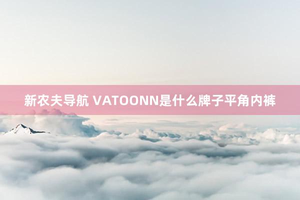 新农夫导航 VATOONN是什么牌子平角内裤